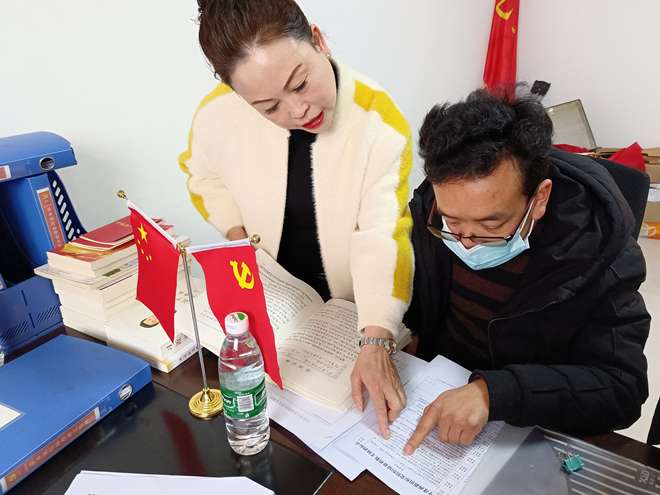 开江县委组织部两新组织党建工作考核验收组来我院检查指导工作